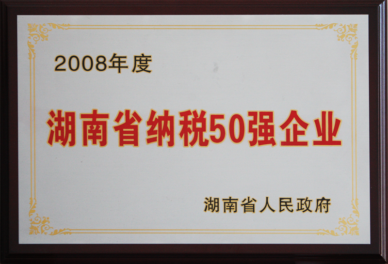 湖南省納稅50強企業